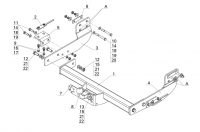 Фаркоп FD 32 для FORD Transit  2014-2019, Автос, нагрузка 2500/120 кг. БЕЗ подрезки бампера от магазина ФаркопРос
